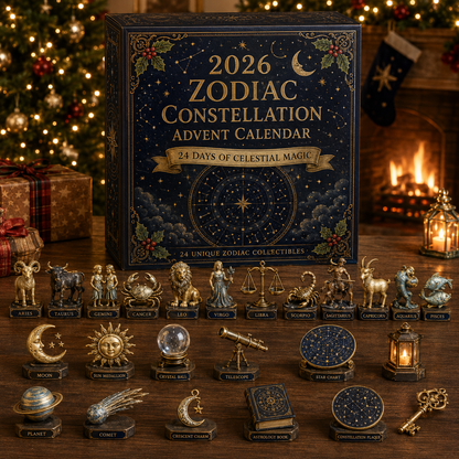 ✨ 2026 Zodiac Constellation Advent Calendar – 24 Days of Celestial Magic, 24 Astrology Inspired Collectibles – Christmas Gift for Star Lovers 🎄🌙