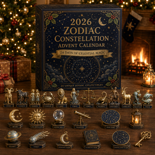 ✨ 2026 Zodiac Constellation Advent Calendar – 24 Days of Celestial Magic, 24 Astrology Inspired Collectibles – Christmas Gift for Star Lovers 🎄🌙