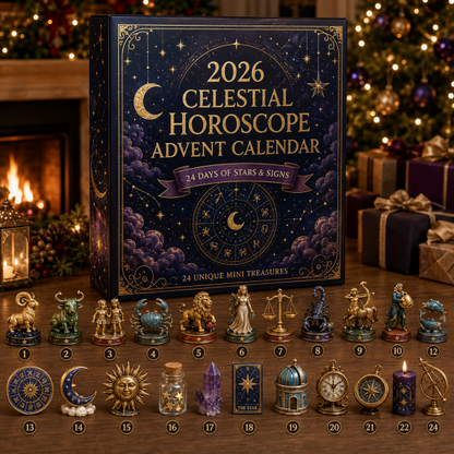 ✨ 2026 Zodiac Constellation Advent Calendar – 24 Days of Celestial Magic, 24 Astrology Inspired Collectibles – Christmas Gift for Star Lovers 🎄🌙