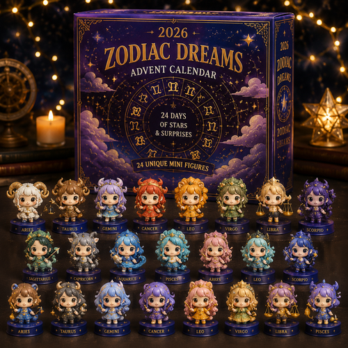 ⭐ 2026 Zodiac Dreams Advent Calendar – 24 Days of Stars & Surprises, Cute Zodiac Mini Figures Collection – Magical Christmas Gift for Astrology Lovers 🎄✨