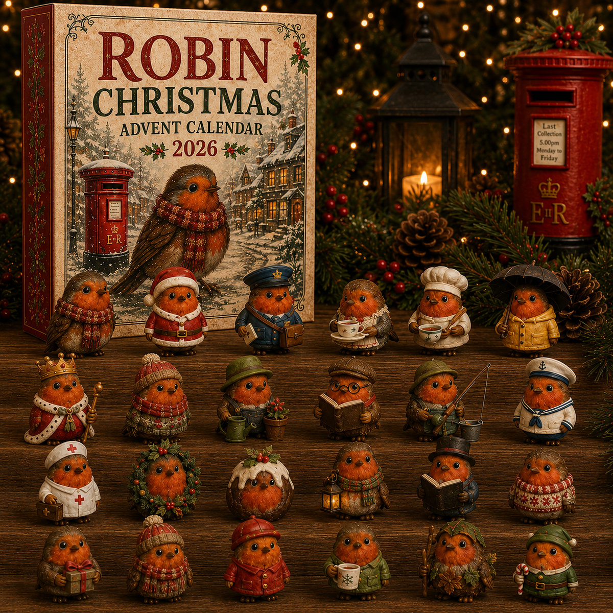 ❤️ Robin Christmas Advent Calendar 2026 – 24 Days of Festive Robin Surprises⭐
