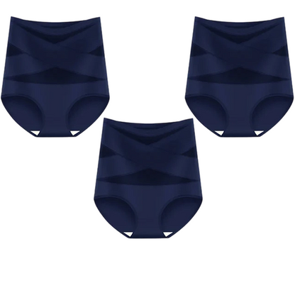 💖Last Day-Buy 1 Get 3 Packs💖Plus-Size High-Waist Cross Tummy Control Panties