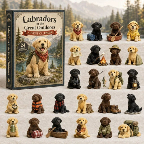 🎄CHRISMAST KICKOFF 48% OFF - 2026 Mountain Forest Backpack Labrador Blind Box - 24-Day Festive Countdown, Acrylic Charms Blind Box - Gift For Dog Lovers