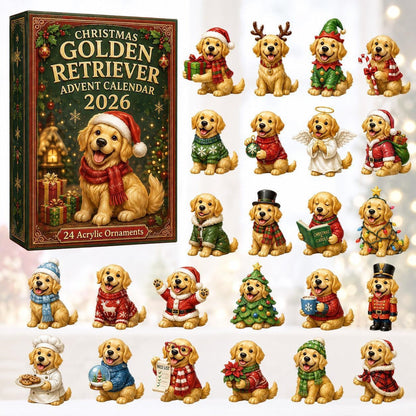CHRISMAST KICKOFF 48% OFF - 2026 Camping Labrador Baby Blind Box - 24-Day Festive Countdown, Acrylic Charms Blind Box - Gift For Dog Lovers