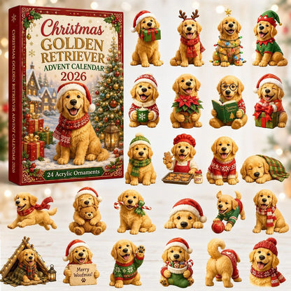 CHRISMAST KICKOFF 48% OFF - 2026 Camping Labrador Baby Blind Box - 24-Day Festive Countdown, Acrylic Charms Blind Box - Gift For Dog Lovers