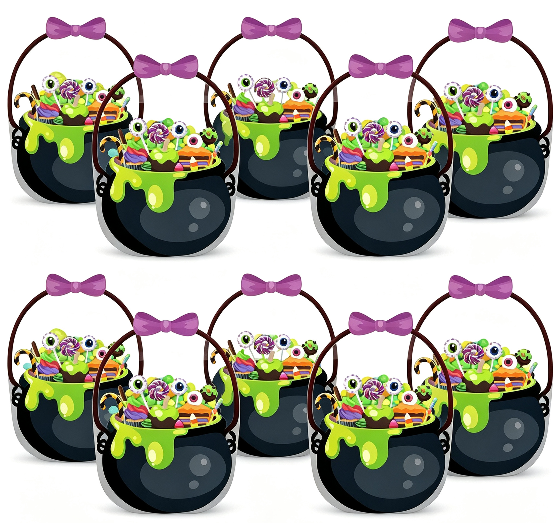 👻Halloween Bestsellers-Halloween Transparent Pumpkin Favor Bags