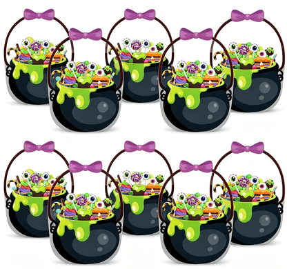 👻Halloween Bestsellers-Halloween Transparent Pumpkin Favor Bags