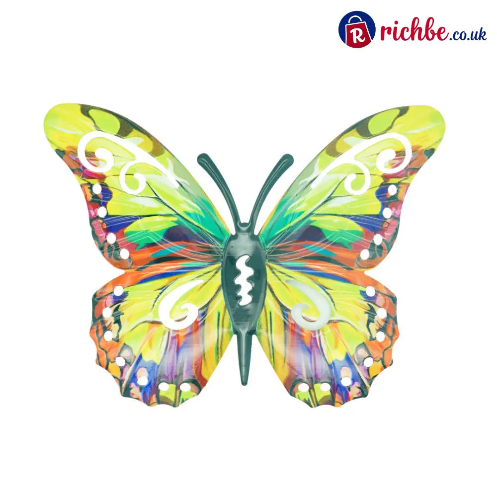 🦋A complete set! 4Pcs Butterfly Metal Wall Decor🤩 - Green(1 pc)