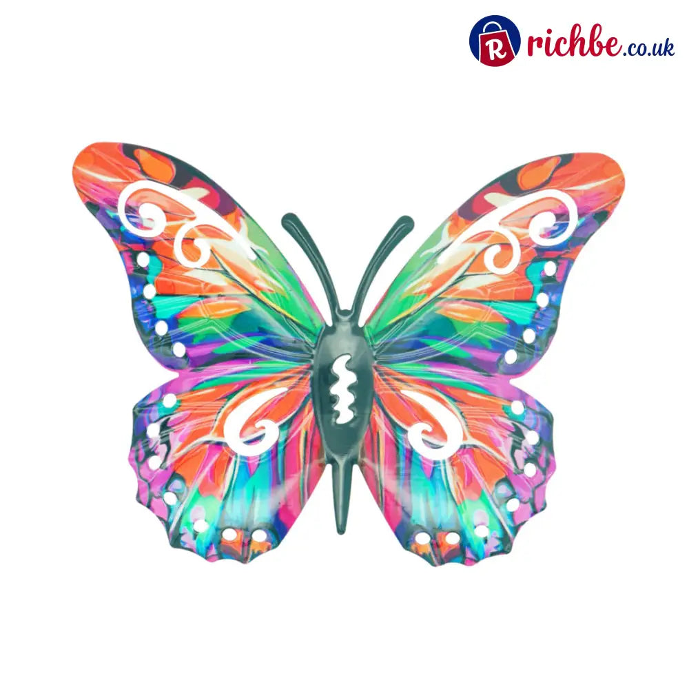 🦋A complete set! 4Pcs Butterfly Metal Wall Decor🤩 - Orange(1 pc)