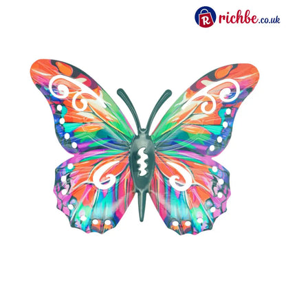 🦋A complete set! 4Pcs Butterfly Metal Wall Decor🤩 - Orange(1 pc)