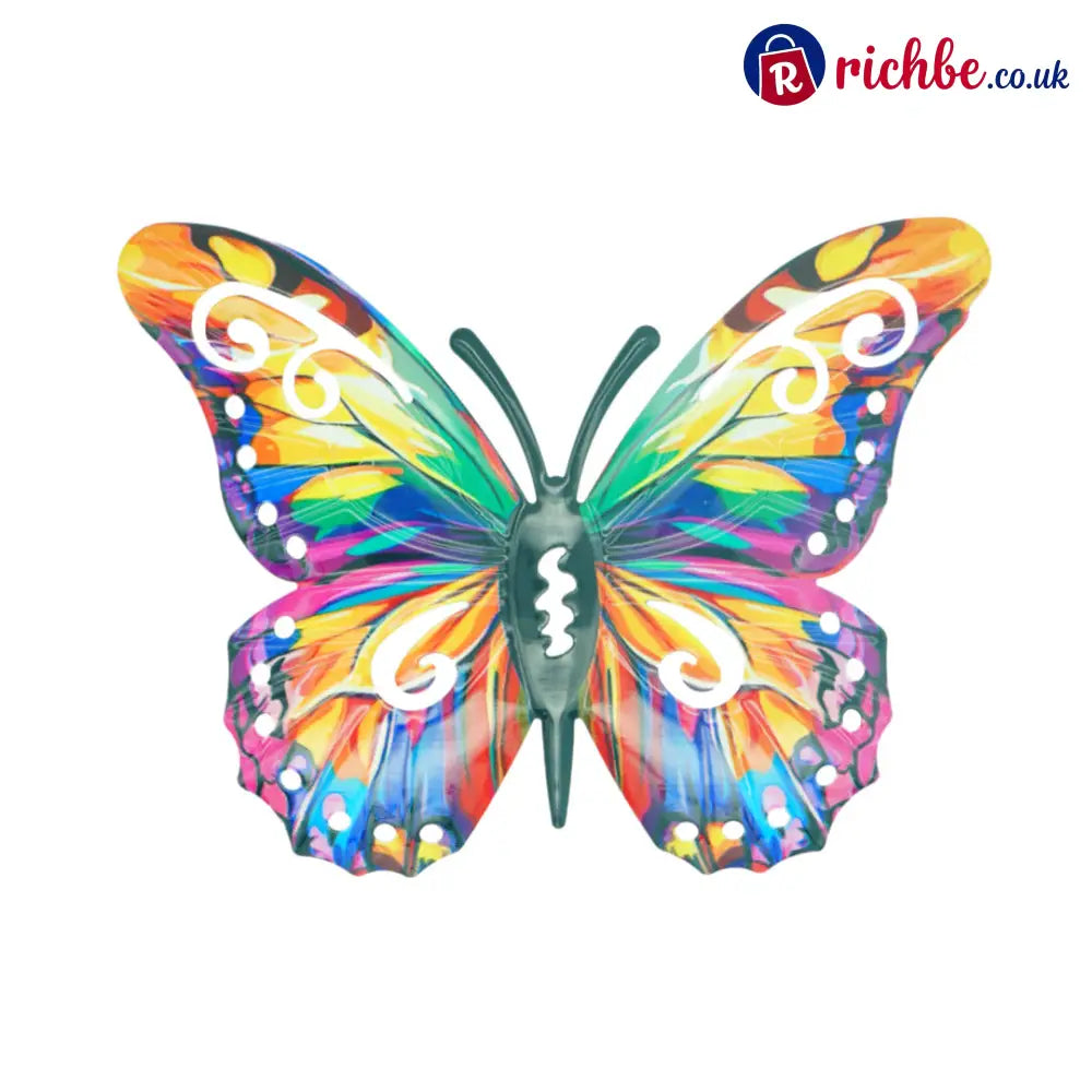 🦋A complete set! 4Pcs Butterfly Metal Wall Decor🤩 - Yellow(1 pc)