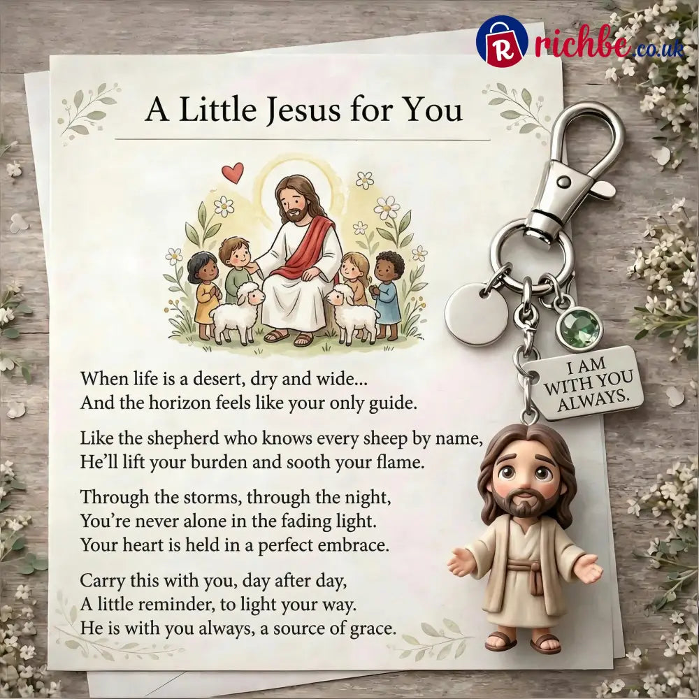 ’A Little Jesus for You’ - Comforting Pocket Reminder Keychain🌟🙏 - Jesus / January