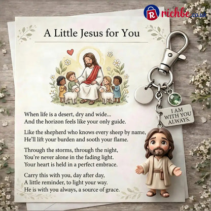’A Little Jesus for You’ - Comforting Pocket Reminder Keychain🌟🙏 - Jesus / January