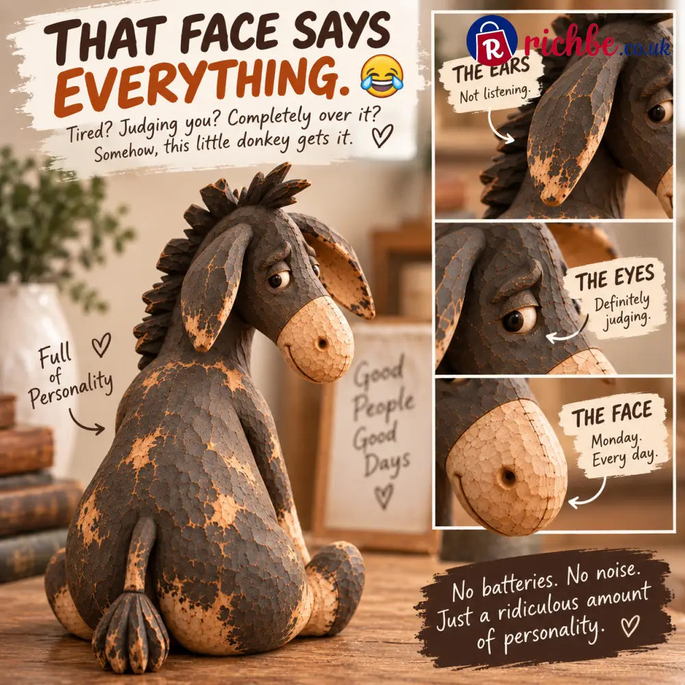 A Little Stubborn A Lot of Personality, Rustic Donkey Figurine