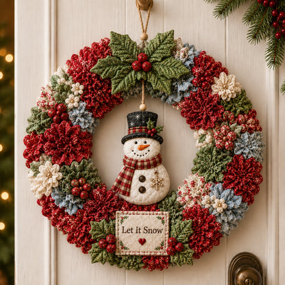 🔥49% Off Last Day - BUY 2 GET 1 FREE🔥🎄 3D Fabric Poke Wreath DIY Kit2