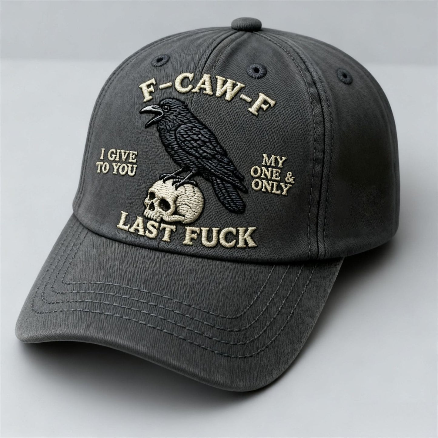 🐦‍⬛Crow-print Baseball Cap