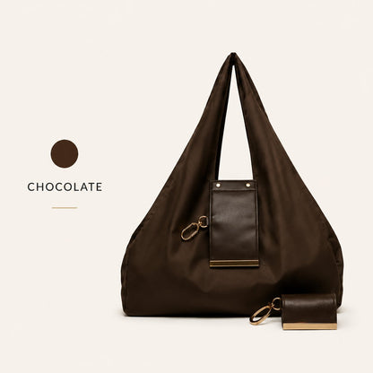 Toworkact™ Varelli Charm Transformable Bag – Stylish Vegan Leather Tote & Keychain Charm