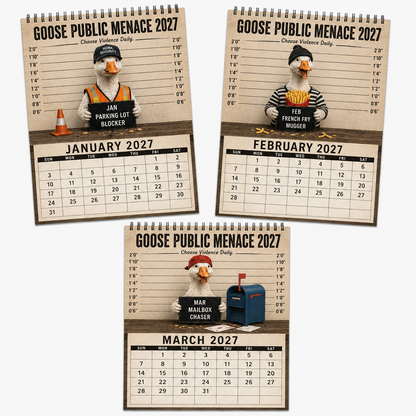 🦝🚨 Raccoon Crime Syndicate 2027 Calendar – 12 Months of Trash, Trouble & Tiny Criminals 😂