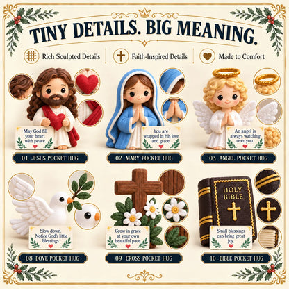 ✝️ 24 Days of Faith-Filled Advent Calendar | 24 Unique Hand-Painted Christian Keepsakes with Matching Encouragement Cards & No Repeated Designs 🎁