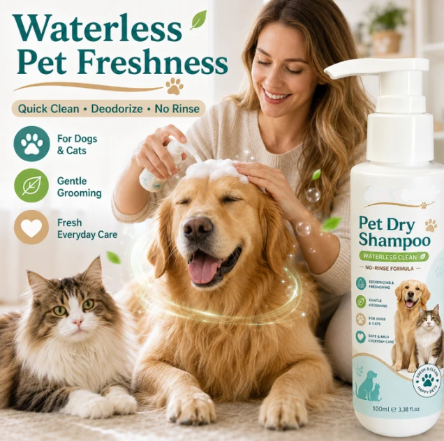 Rinse-Free Pet Shampoo Mousse