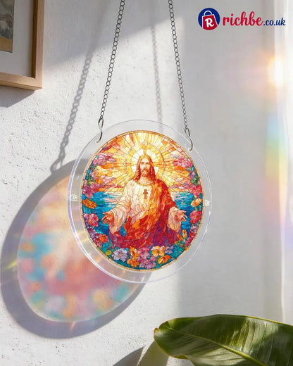 💖Acrylic Jigsaw Puzzle Suncatcher - Holy Light of Jesus Light