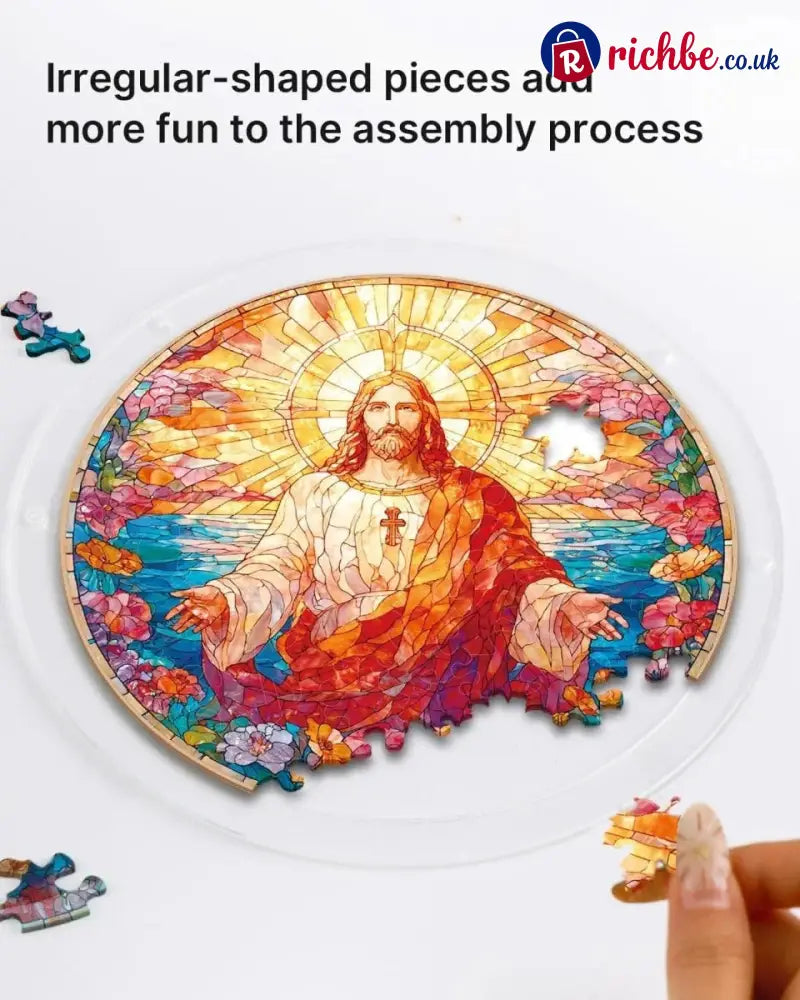 💖Acrylic Jigsaw Puzzle Suncatcher - Holy Light of Jesus Light