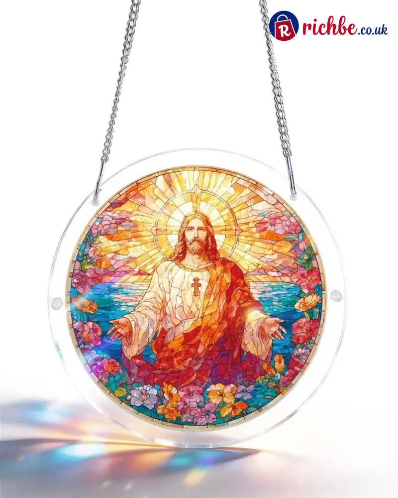 💖Acrylic Jigsaw Puzzle Suncatcher - Holy Light of Jesus Light