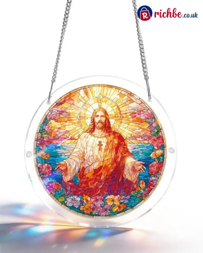 💖Acrylic Jigsaw Puzzle Suncatcher - Holy Light of Jesus Light