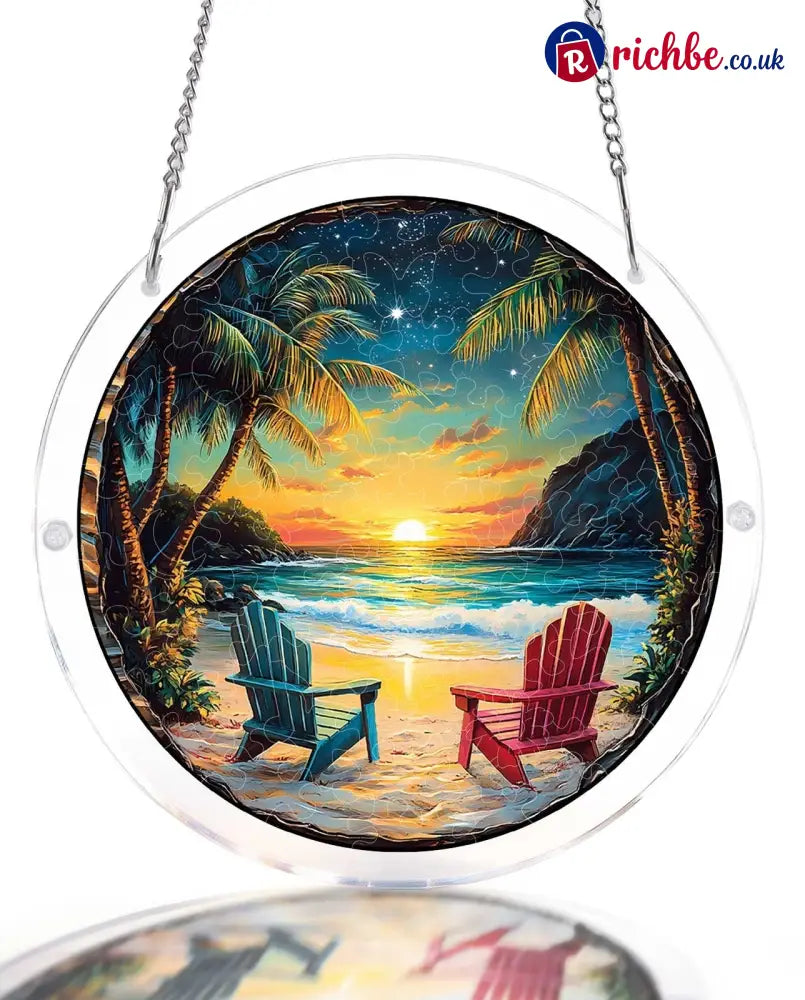 💖Acrylic Jigsaw Puzzle Suncatcher - Holy Light of Jesus Light
