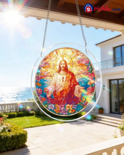 💖Acrylic Jigsaw Puzzle Suncatcher - Holy Light of Jesus Light - Jesus