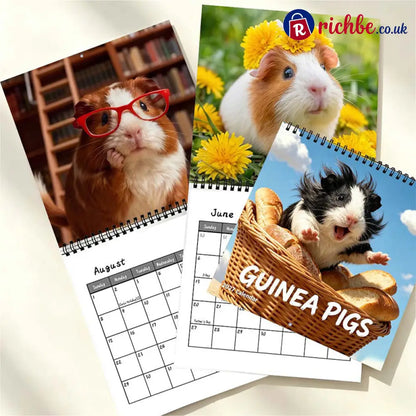 Add Cuteness Instantly! 2027 Guinea Pig Wall Calendar - Housewares & Kitchen