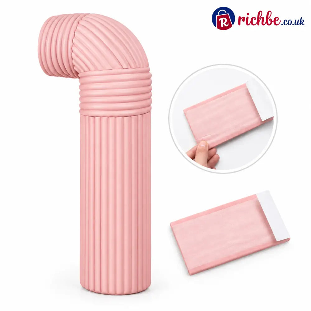 Adhesive Pipe Insulation Wrap Outdoor Winter Anti Freeze Thermal Foam Sleeve for Water and Solar Pipes - pink