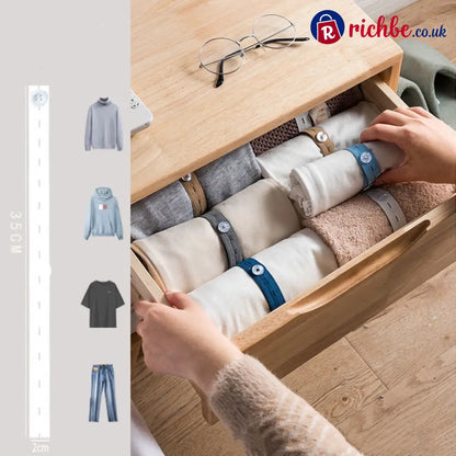 Adjustable Elastic Clothing Organization Bands ✨ - Housewares & Kitchen