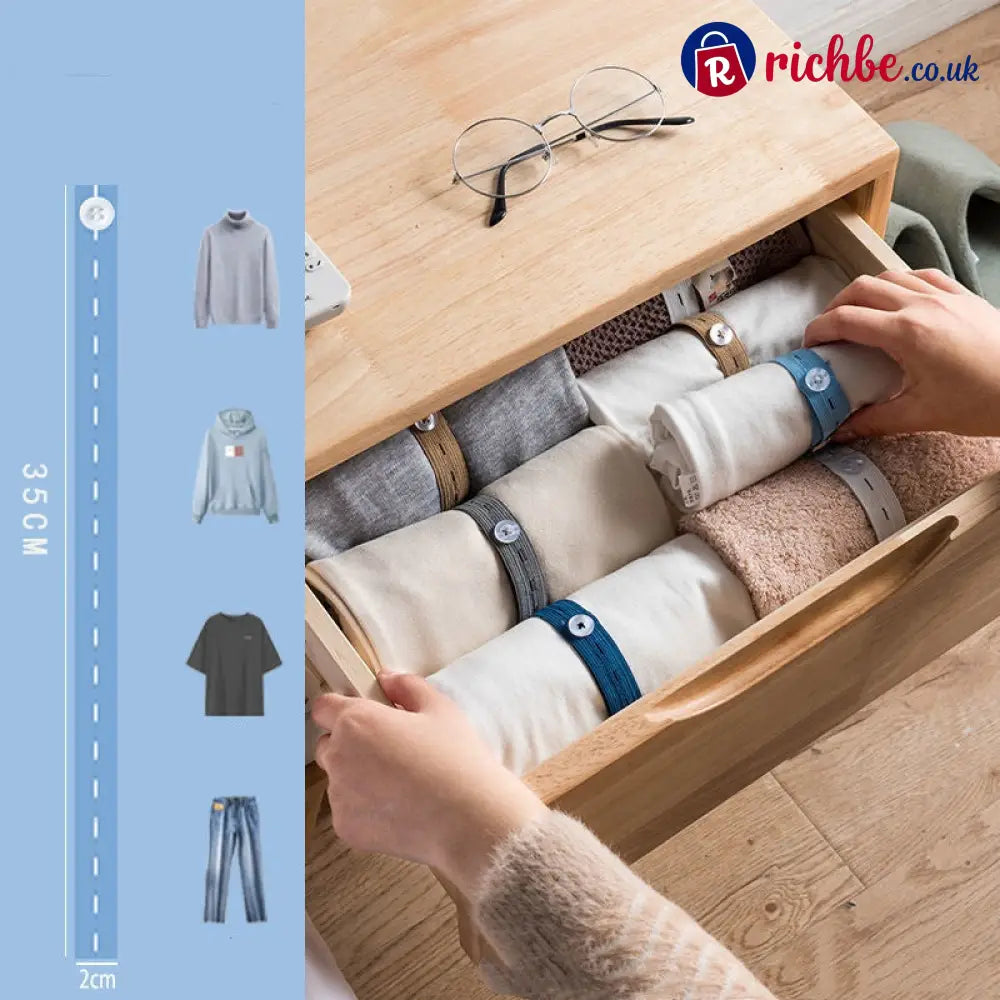 Adjustable Elastic Clothing Organization Bands ✨ - Housewares & Kitchen