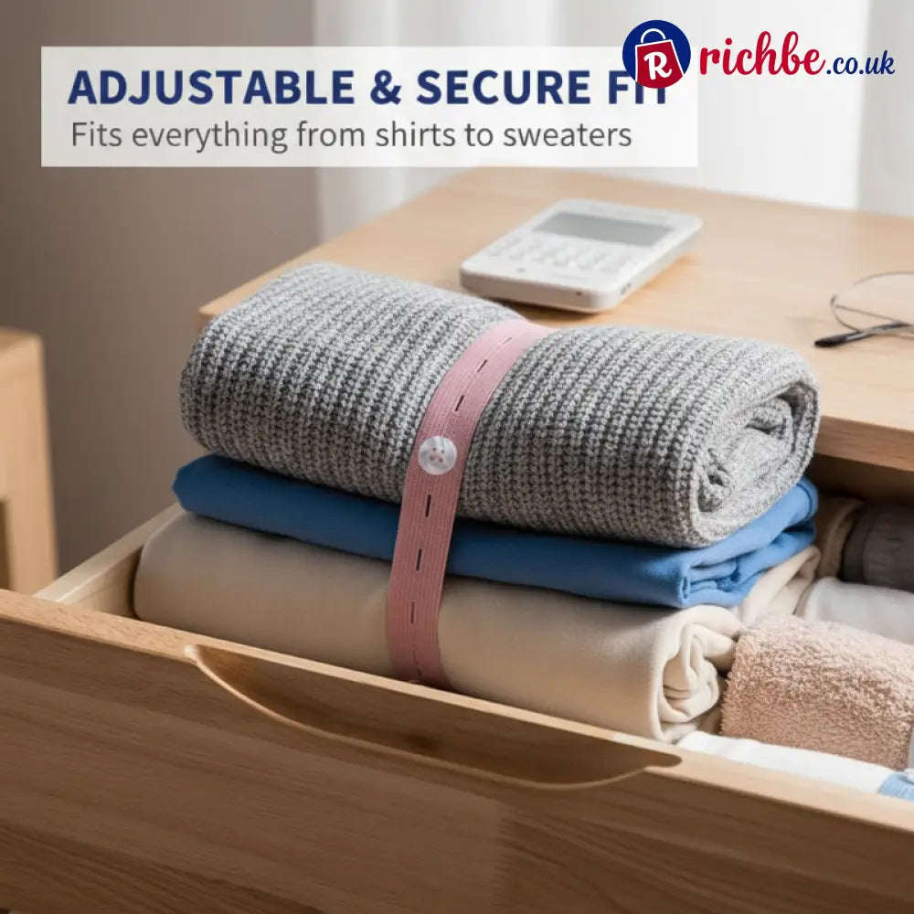 Adjustable Elastic Clothing Organization Bands ✨ - Housewares & Kitchen