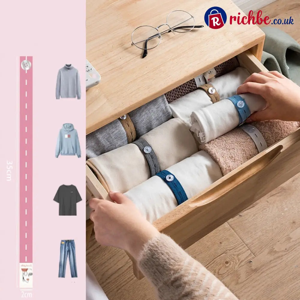 Adjustable Elastic Clothing Organization Bands ✨ - Housewares & Kitchen