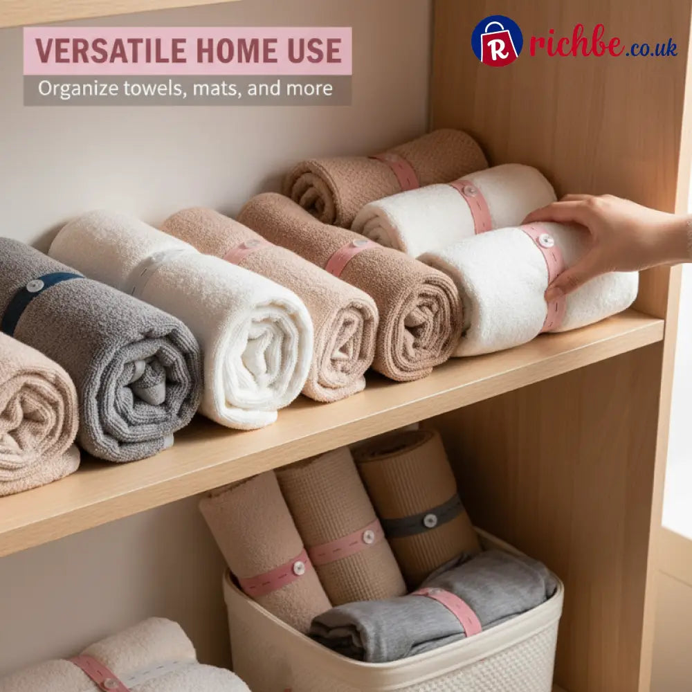 Adjustable Elastic Clothing Organization Bands ✨ - Housewares & Kitchen