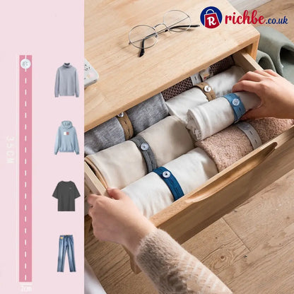 Adjustable Elastic Clothing Organization Bands ✨ - Housewares & Kitchen