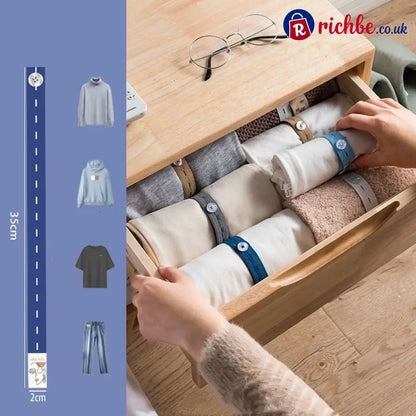 Adjustable Elastic Clothing Organization Bands ✨ - Housewares & Kitchen
