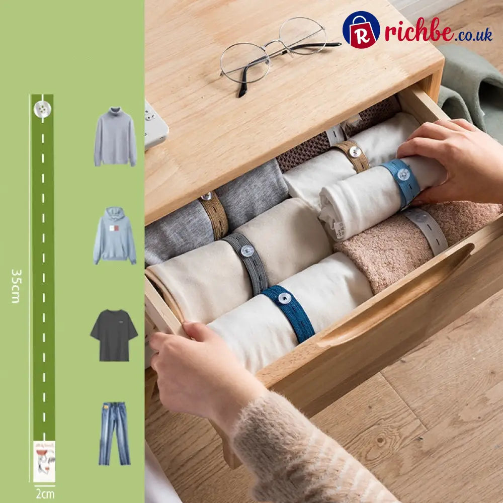 Adjustable Elastic Clothing Organization Bands ✨ - Housewares & Kitchen