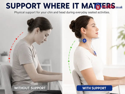 🧍 Adjustable Head & Neck Support Brace | Lightweight Chin Support Holder