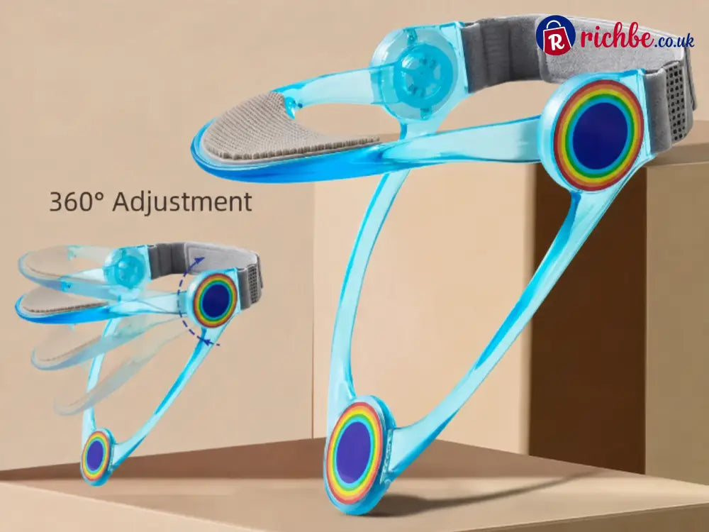 🧍 Adjustable Head & Neck Support Brace | Lightweight Chin Support Holder - sky blue