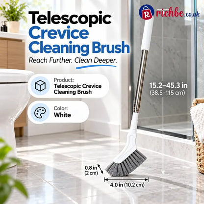 Adjustable Length Stainless Steel Telescopic Long Handle Crevice Cleaning Brush 🧹