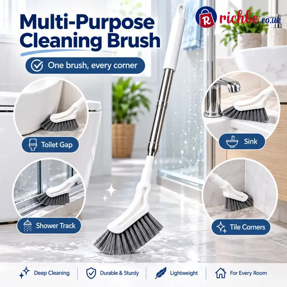 Adjustable Length Stainless Steel Telescopic Long Handle Crevice Cleaning Brush 🧹