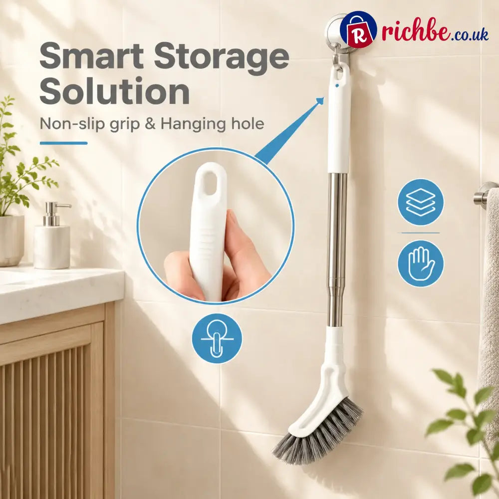 Adjustable Length Stainless Steel Telescopic Long Handle Crevice Cleaning Brush 🧹