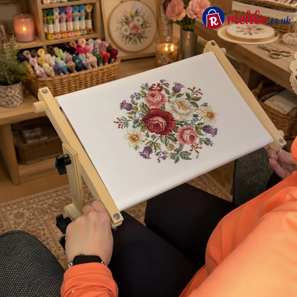 Adjustable Tabletop Embroidery Stand – Cross Stitch Frame Holder 🧵 - Houseware & Kitchen