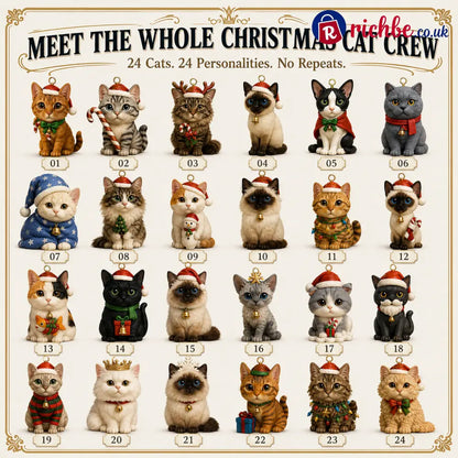 🐱🐱🎄Advent Calendar 2026 Cat Advent Calendar - Gift for Adults Friends Cat Owners and Lovers Christmas Holiday Countdown