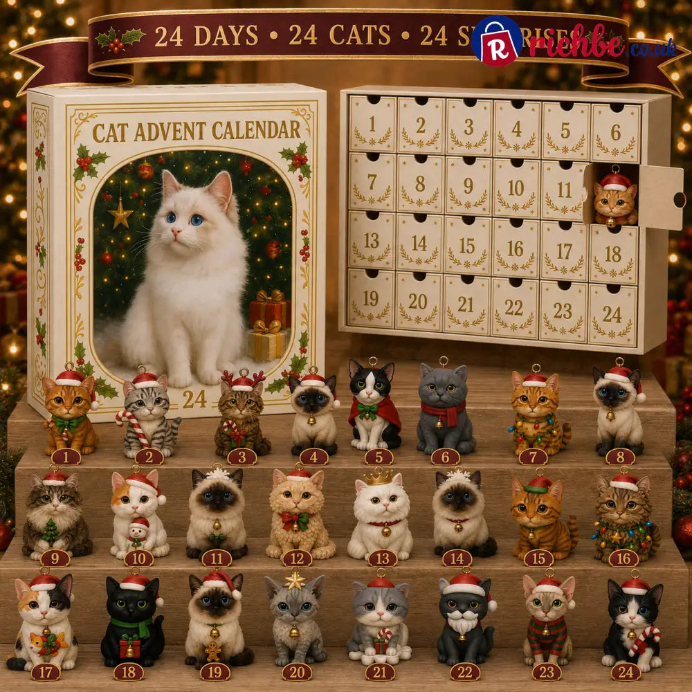 🐱🐱🎄Advent Calendar 2026 Cat Advent Calendar - Gift for Adults Friends Cat Owners and Lovers Christmas Holiday Countdown