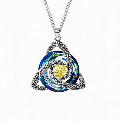 Birthstone Celtic Trinity Knot Necklace ✨