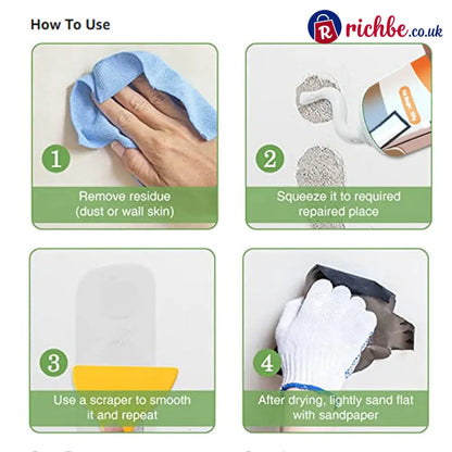 All-Purpose Wall Repair Paste – Fill Holes in a Single Stroke – Pay on Delivery ✨✅ - Tools & Gadgets